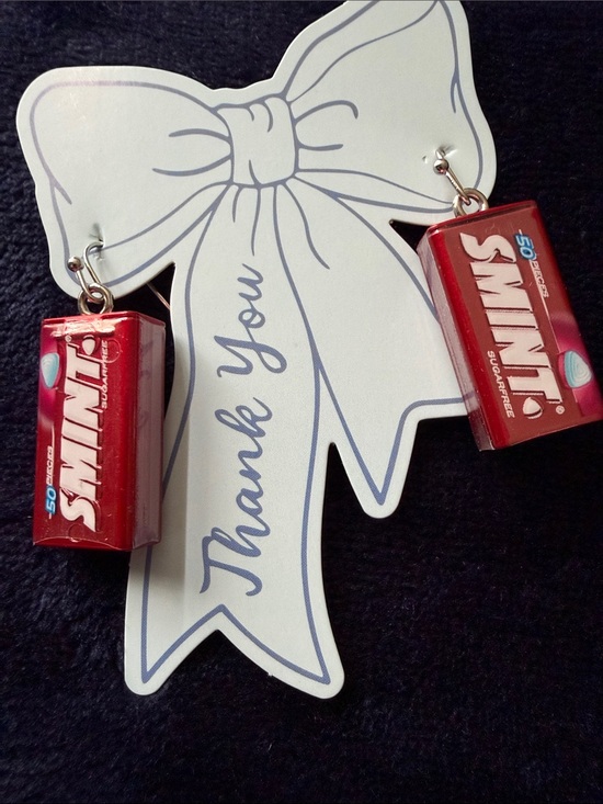 Handmade Jewelry - Mini Candy Box Dangle Earrings -